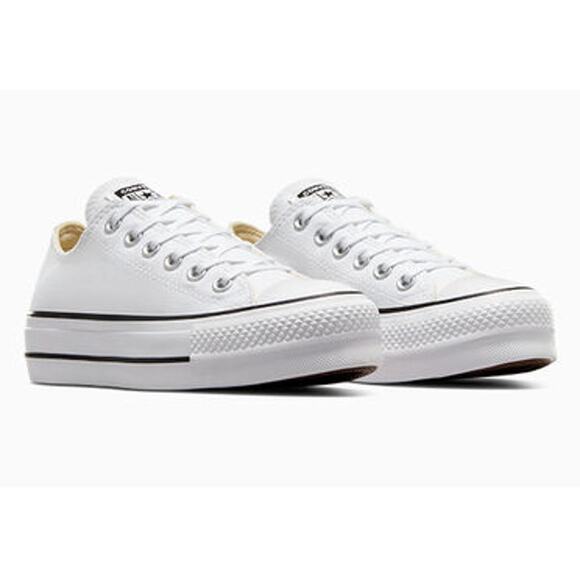 Converse Women's White Chuck Taylor All Star Lift Platform Canvas Shoe Size 6 - Picture 10 of 11